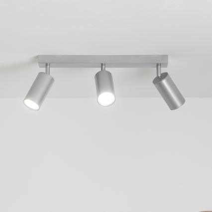 Brilagi - Спот за баня SELE 3xGU10/30W/230V IP44 сребрист