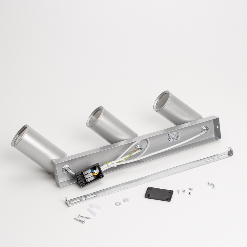 Brilagi - Спот за баня SELE 3xGU10/30W/230V IP44 сребрист