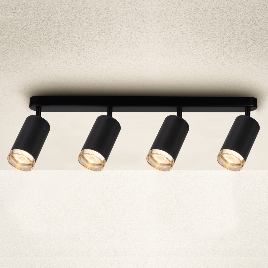 Brilagi - Спот за баня SELE 4xGU10/30W/230V IP44 черен