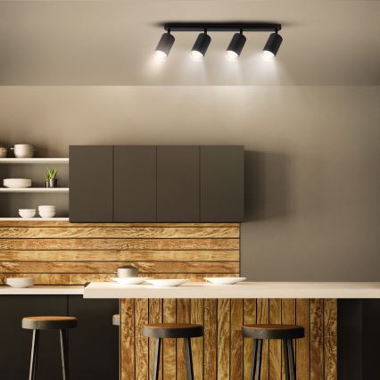 Brilagi - Спот за баня SELE 4xGU10/30W/230V IP44 черен