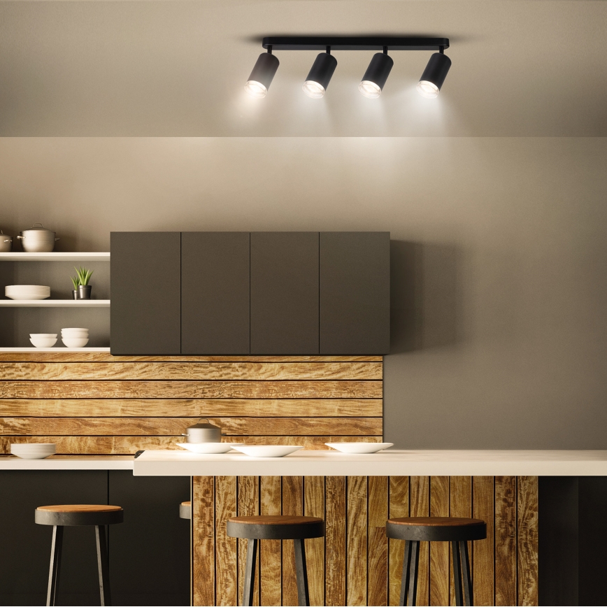 Brilagi - Спот за баня SELE 4xGU10/30W/230V IP44 черен