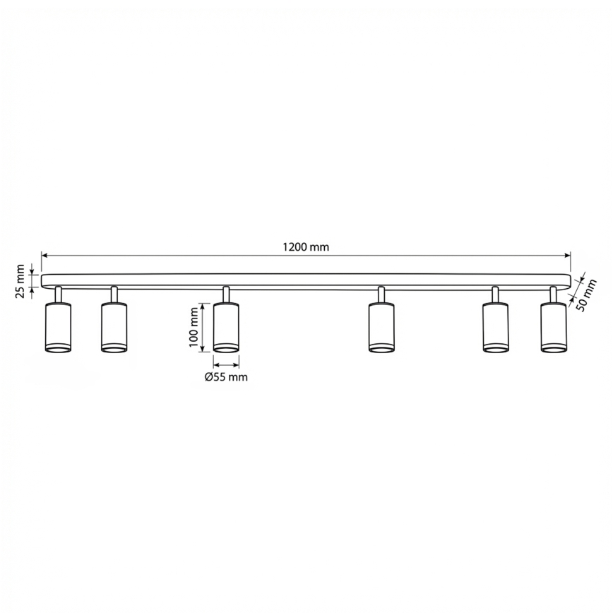 Brilagi - Спот за баня SELE 6xGU10/30W/230V IP44 бял