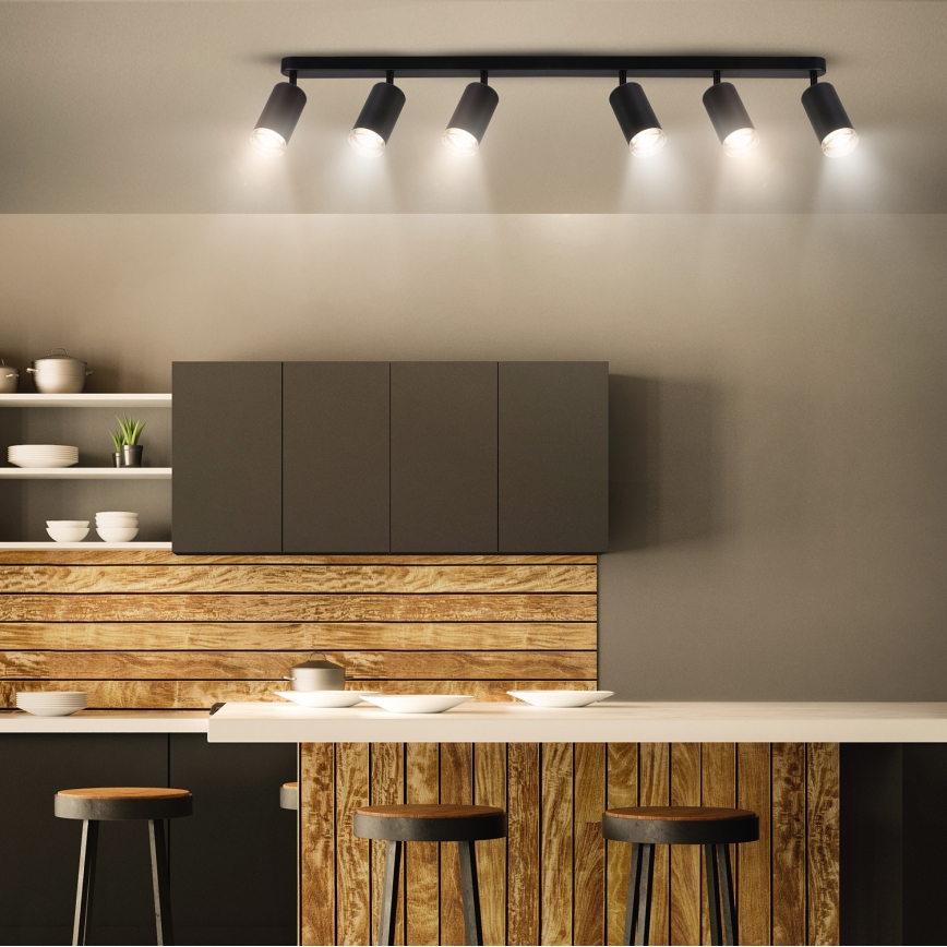 Brilagi - Спот за баня SELE 6xGU10/30W/230V IP44 черен