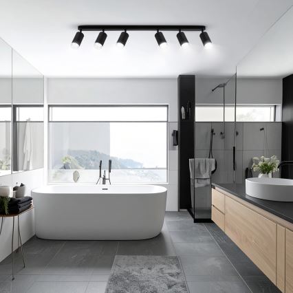 Brilagi - Спот за баня SELE 6xGU10/30W/230V IP44 черен