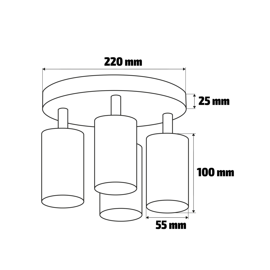 Brilagi - Спот за баня SELE AQUA 4xGU10/30W/230V IP44 бял