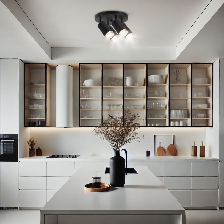 Brilagi - Спот за баня SELE AQUA 4xGU10/30W/230V IP44 черен