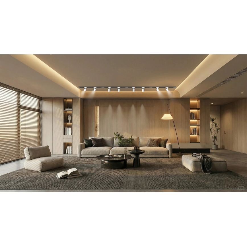 Brilagi - Спот за релсова система HUSKY 8xGU10/10W/230V бял