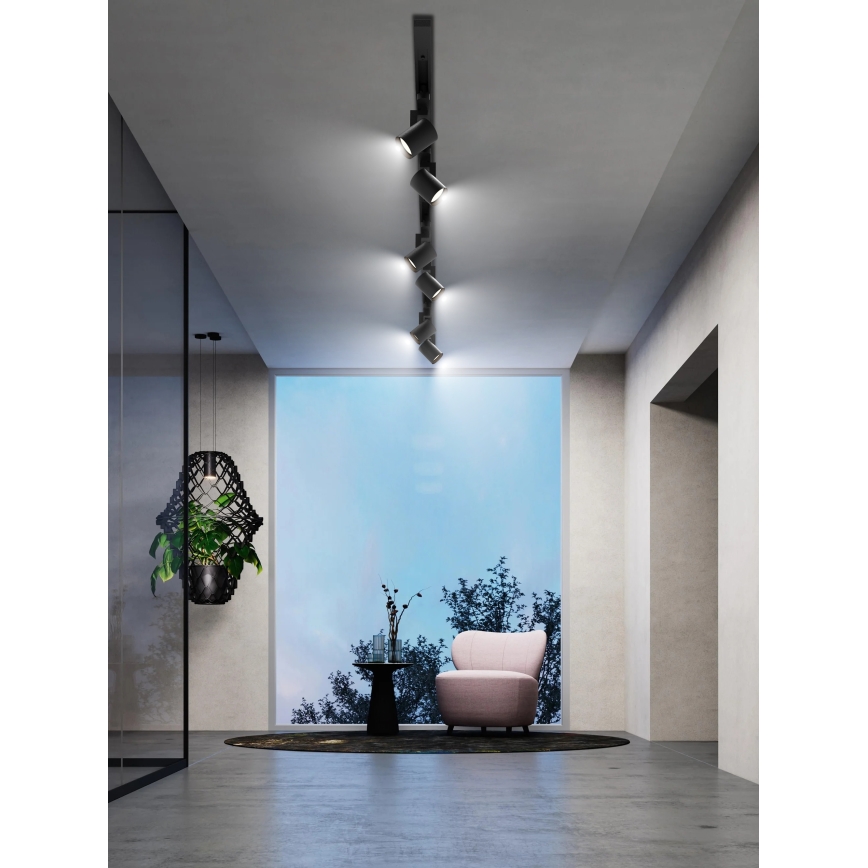 Brilagi - Спот за шинна система HUSKY, 6xGU10/10W/230V, черен