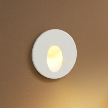 Brilagi - STAIRDOT LED/2W/230V външно вградено LED осветително тяло, бяло, IP65, кръгло
