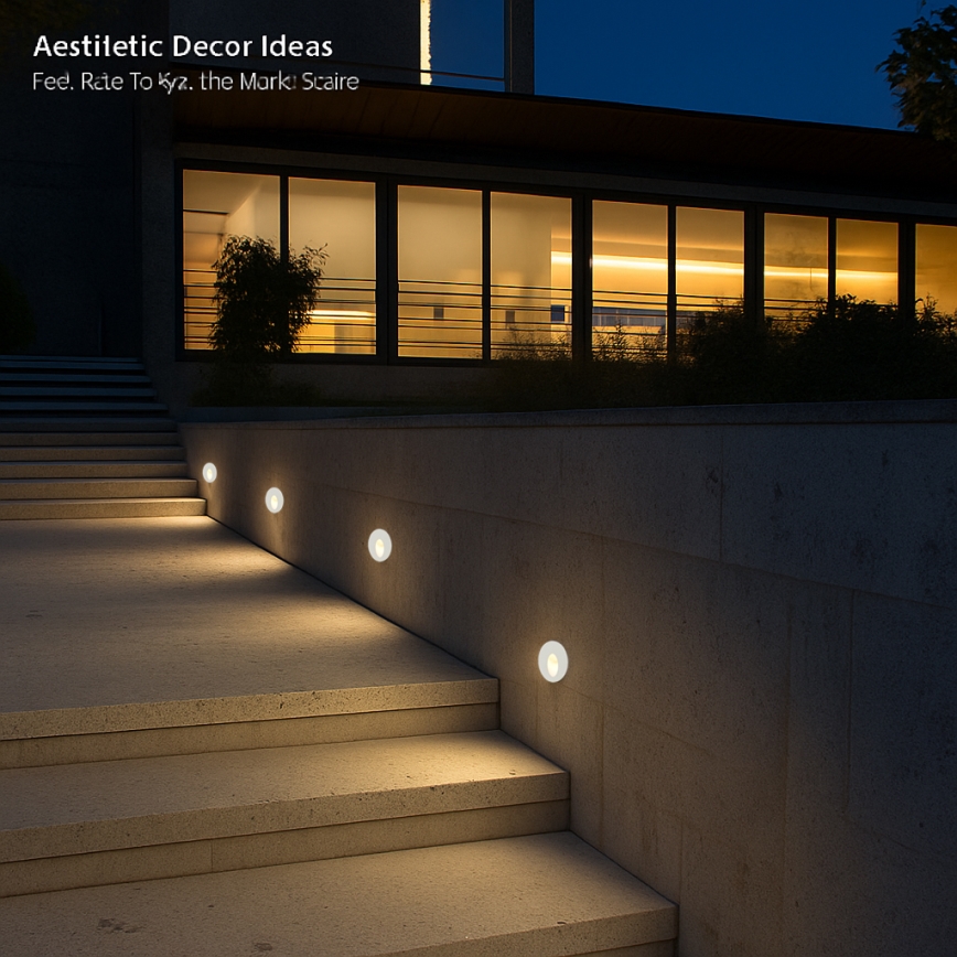 Brilagi - STAIRDOT LED/2W/230V външно вградено LED осветително тяло, бяло, IP65, кръгло