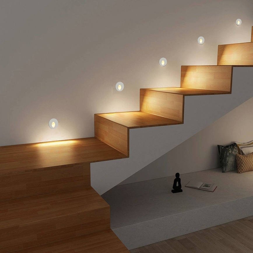 Brilagi - STAIRDOT LED/2W/230V външно вградено LED осветително тяло, бяло, IP65, кръгло