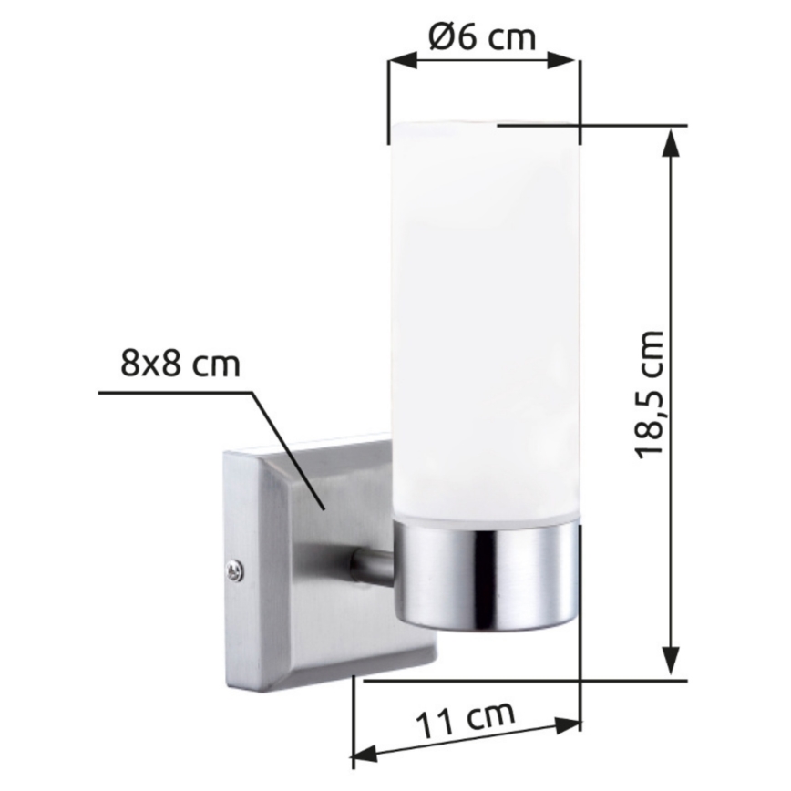 Brilagi - Стенен аплик за баня RAY 1xE14/40W/230V IP44