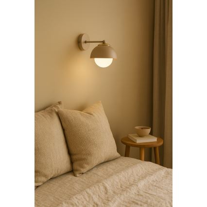 Brilagi - Стенна лампа 1xE27/60W/230V бежова/златиста