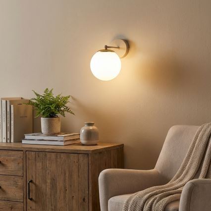 Brilagi - Стенна лампа 1xE27/60W/230V бежова/златна