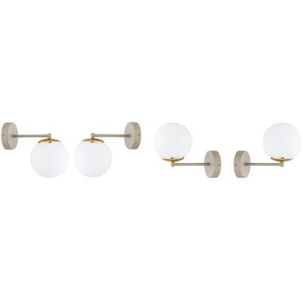 Brilagi - Стенна лампа 1xE27/60W/230V бежова/златна