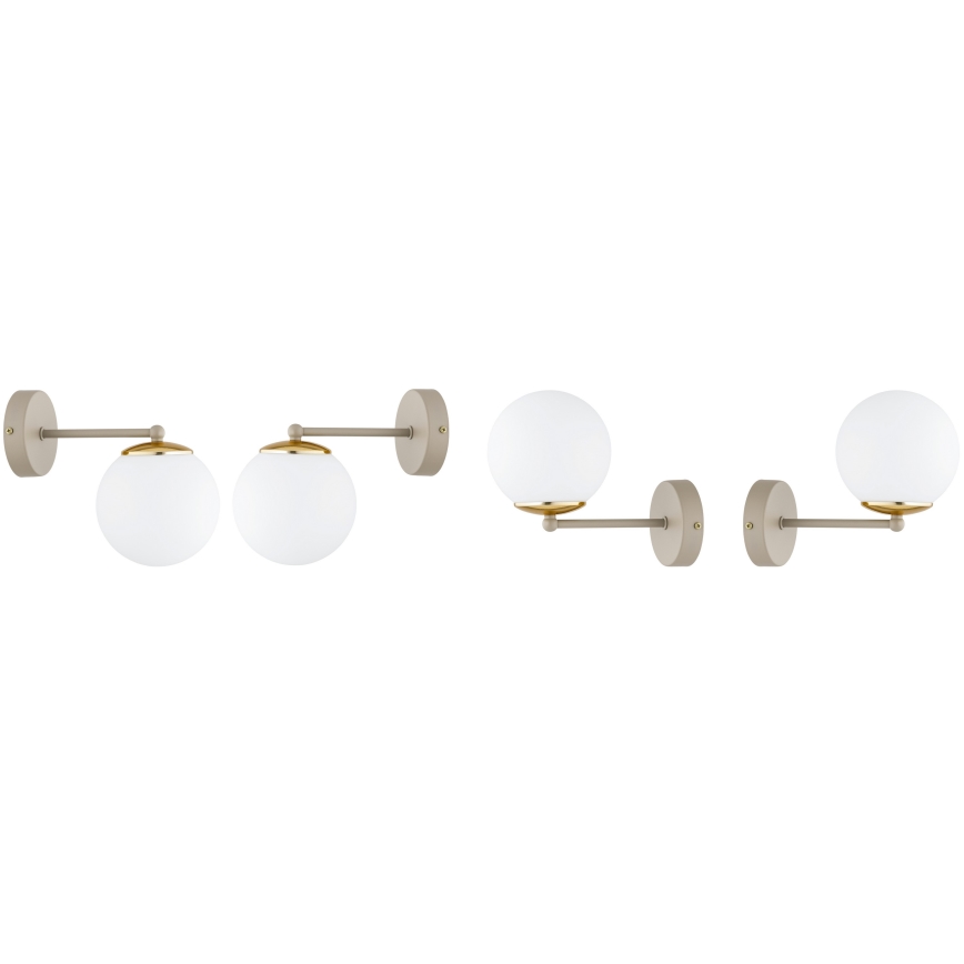 Brilagi - Стенна лампа 1xE27/60W/230V бежова/златна