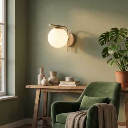 Brilagi - Стенна лампа 1xE27/60W/230V бежова/златна