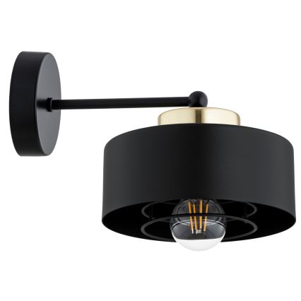 Brilagi - Стенна лампа 1xE27/60W/230V черна/златна