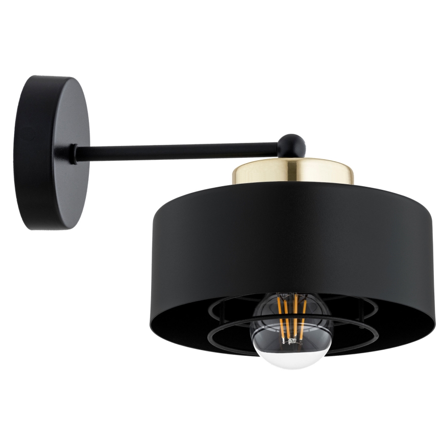 Brilagi - Стенна лампа 1xE27/60W/230V черна/златна