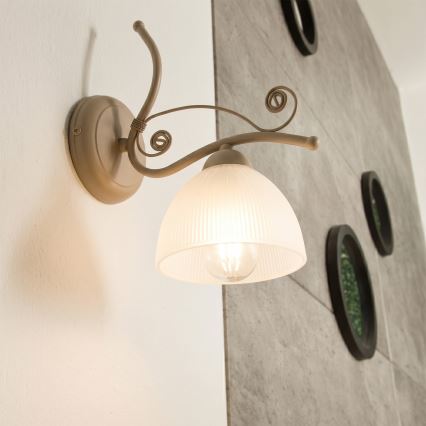 Brilagi - Стенна лампа ANTICO MODERN 1xE27/60W/230V бежова