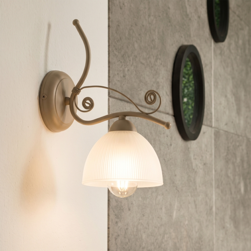 Brilagi - Стенна лампа ANTICO MODERN 1xE27/60W/230V бежова