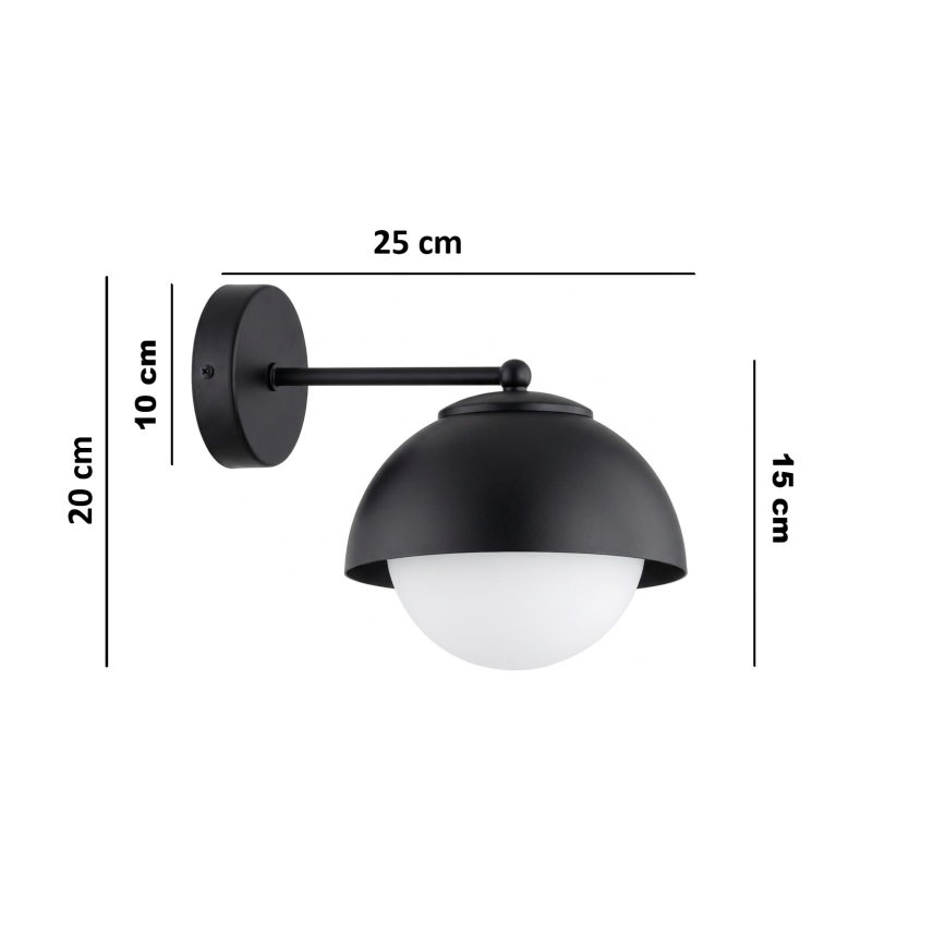 BRILAGI - Стенна лампа COSMO 1xE27/60W/230V черна