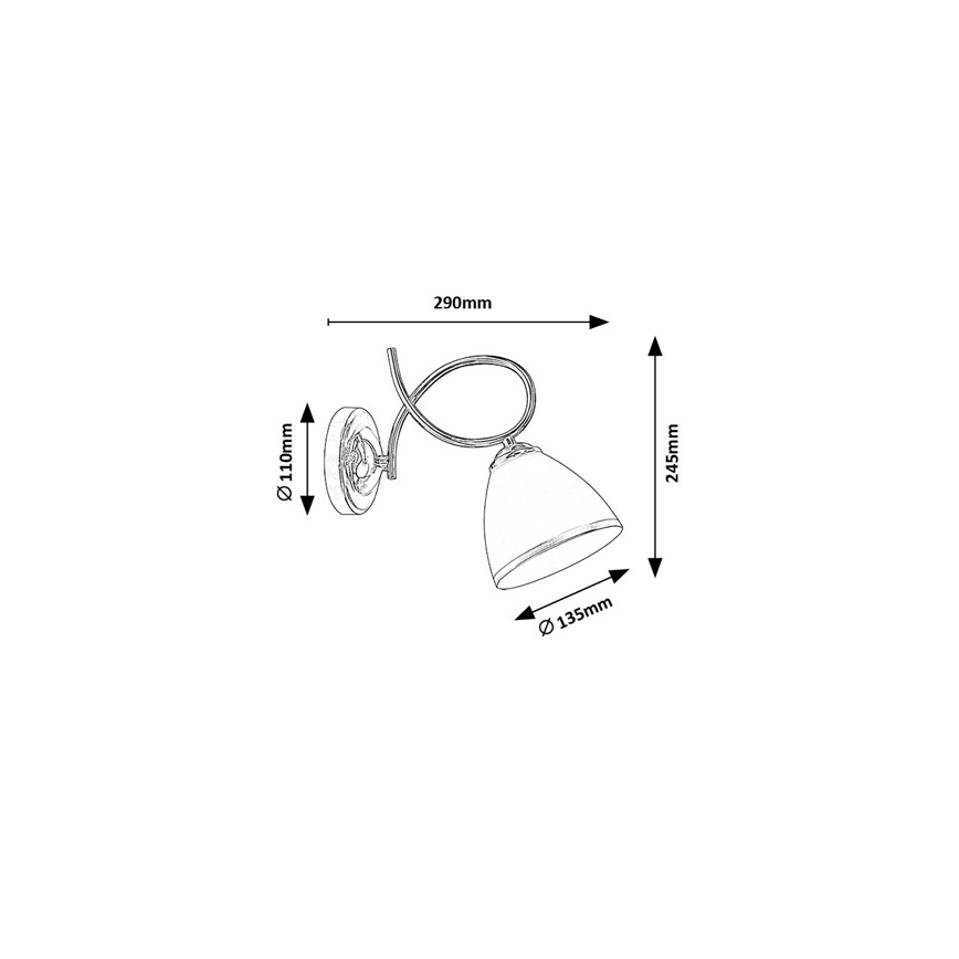 Brilagi - Стенна лампа FRED 1xE27/60W/230V, полирано хромово покритие