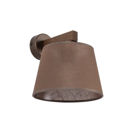 Brilagi - Стенна лампа LATTE 1xE27/15W/230V борова/кафява