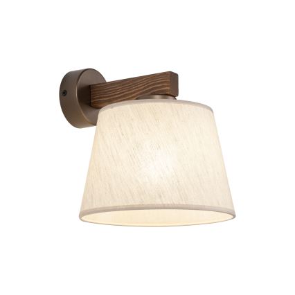 Brilagi - Стенна лампа LATTE 1xE27/60W/230V борова/бежова