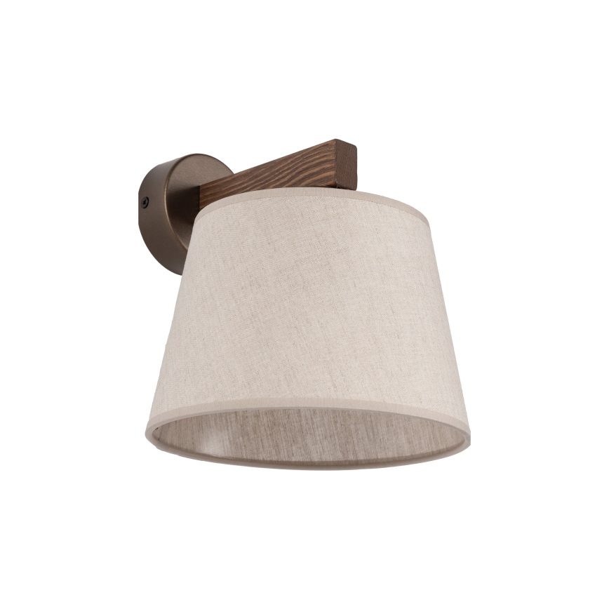 Brilagi - Стенна лампа LATTE 1xE27/60W/230V борова/бежова