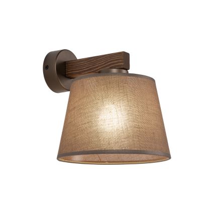 Brilagi - Стенна лампа LATTE 1xE27/60W/230V борова/кафява