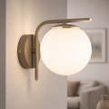 Brilagi - Стенна лампа MILO ECRU 1xE27/60W/230V бежова/златна