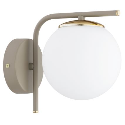 Brilagi - Стенна лампа MILO ECRU 1xE27/60W/230V бежова/златна