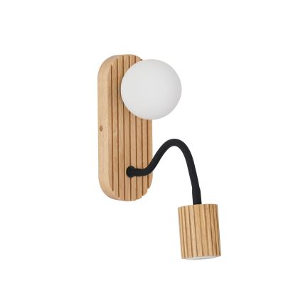 Brilagi - Стенна лампа MODERN WOOD 1xG9/5W/230V + 1xGU10/8W каучуково дърво