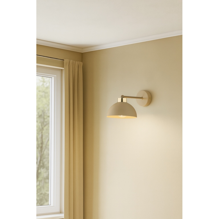 Brilagi - Стенна лампа MOON 1xE27/60W/230V бежова/златна