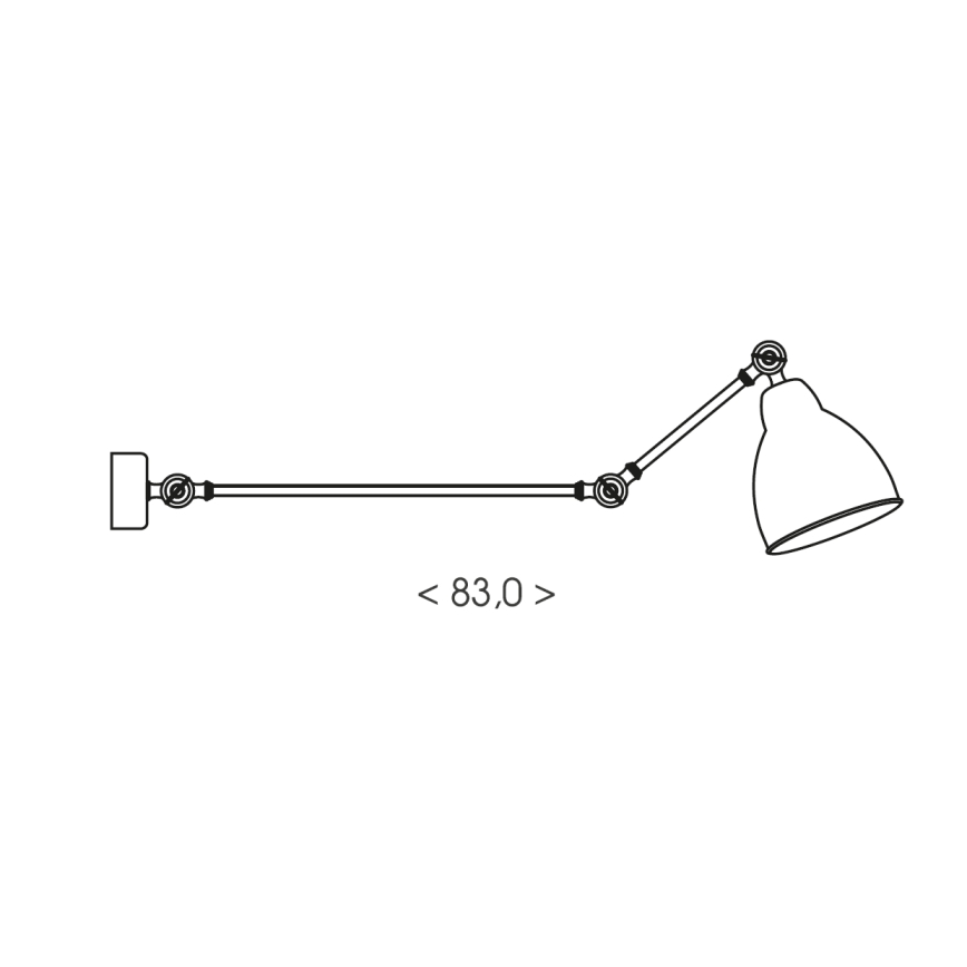BRILAGI - Стенна лампа QUILL 1xE27/40W/230 см бежова