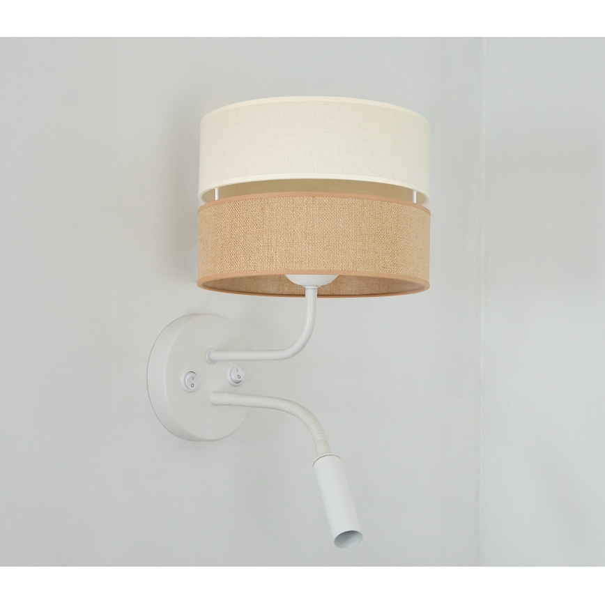 Brilagi - Стенна лампа ROYAL YUTE 1xE27/15W/230V + 1xG9/6W бежова/кремава/бяла