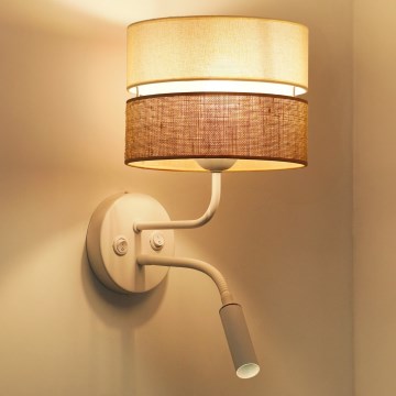 Brilagi - Стенна лампа ROYAL YUTE 1xE27/15W/230V + 1xG9/6W бежова/кремава/бяла