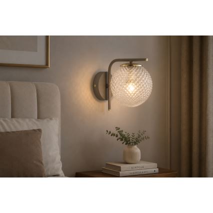 Brilagi - Стенна лампа STELLA 1xE27/60W/230V бежова/златна