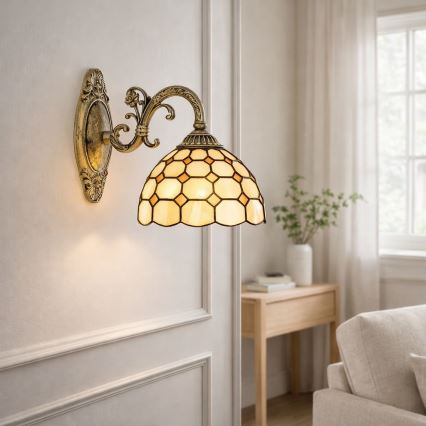 Brilagi - стенна витражна лампа DORAN в стил Tiffany 1xE27/40W/230V