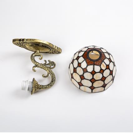 Brilagi - стенна витражна лампа DORAN в стил Tiffany 1xE27/40W/230V