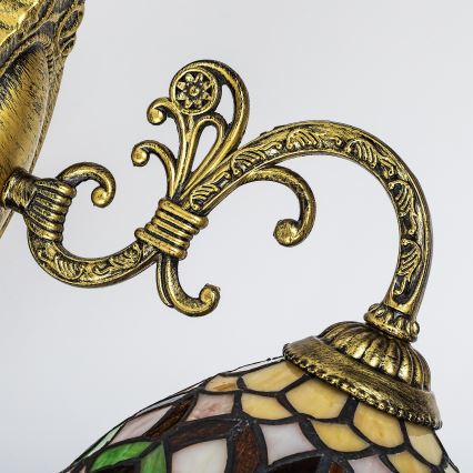 Brilagi - Стенна витражна лампа в стил Тифани MARGARET 1xE27/40W/230V