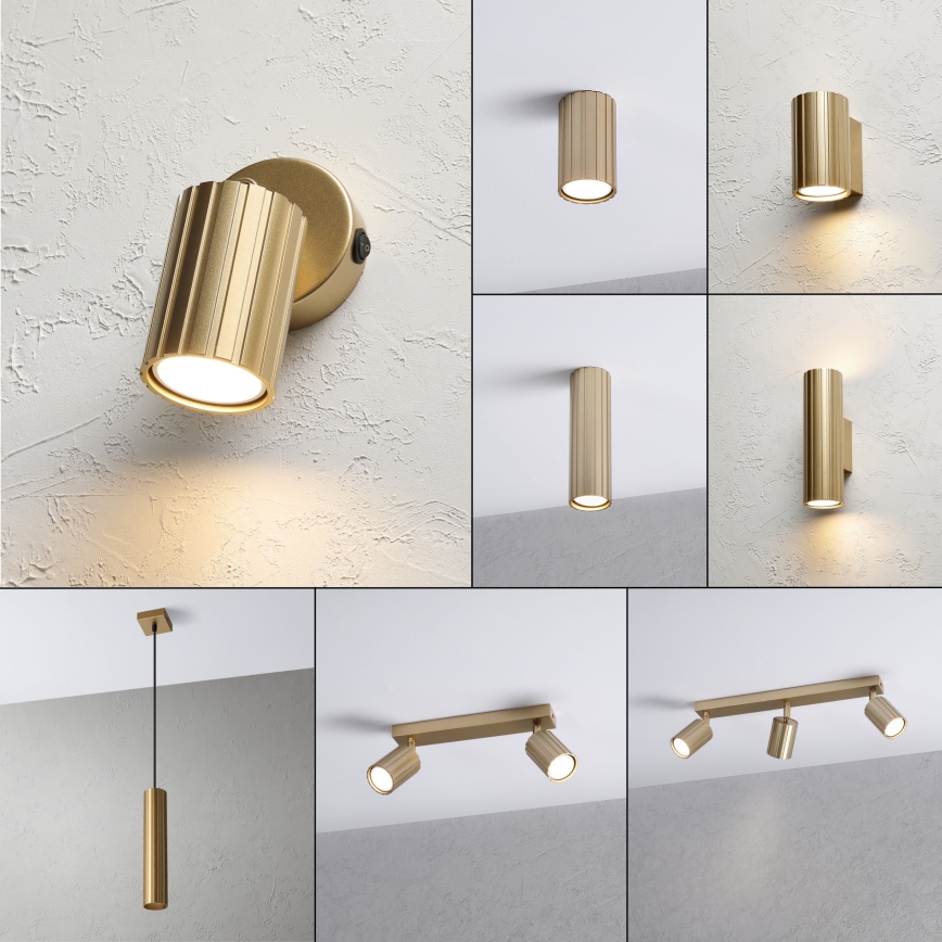 Brilagi - Стенно насочващо осветително тяло CRISPINA 1xGU10/10W/230V златно