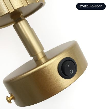 Brilagi - Стенно насочващо осветително тяло CRISPINA 1xGU10/10W/230V златно