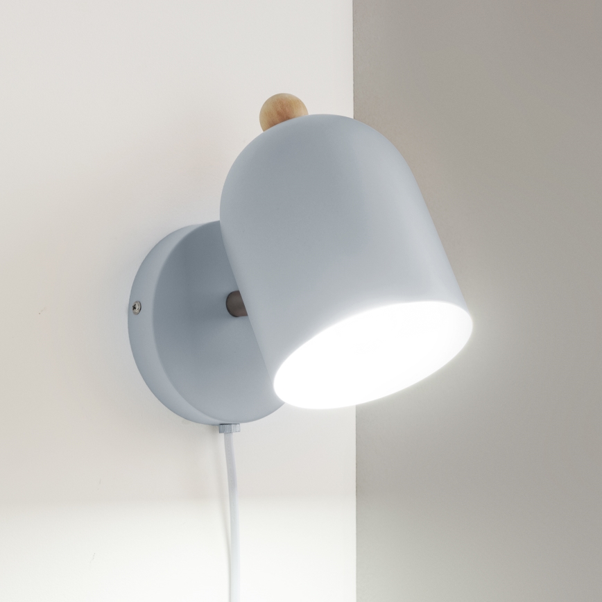 Brilagi - Стенно насочващо осветително тяло GALLION 1xE27/15W/230V синьо