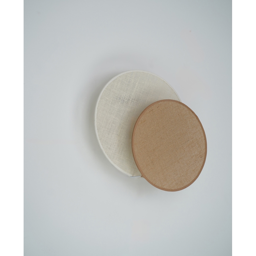 Brilagi - Стенно осветително тяло CIRCLES 1xE27/15W/230V 35x32 см бежово/кремаво