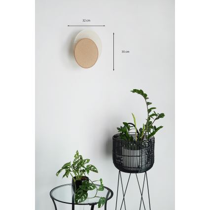 Brilagi - Стенно осветително тяло CIRCLES 1xE27/15W/230V 35x32 см бежово/кремаво