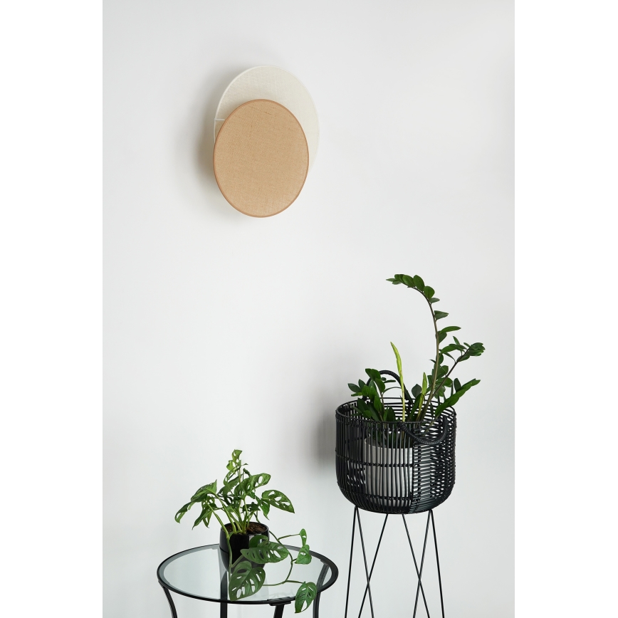 Brilagi - Стенно осветително тяло CIRCLES 1xE27/15W/230V 45x45 см бежово/кремаво