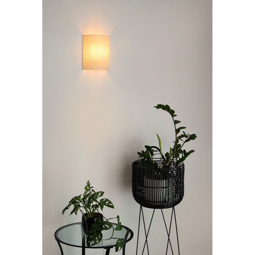 Brilagi - Стенно осветително тяло SEMI 1xE27/15W/230V Ø 20 см кремаво