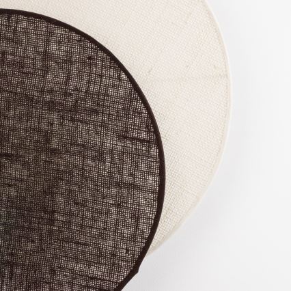 Brilagi - Стенно осветително тяло CIRCLES 1xE27/60W/230V Ø 35 cm кремаво/кафяво